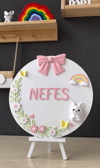 Nefes — Botanik Kapı Süsü — Artina Butik Tasarım
